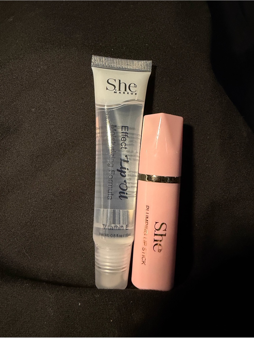 Red Lipstick & Clear Lip Oil Set - Hydrating Duo